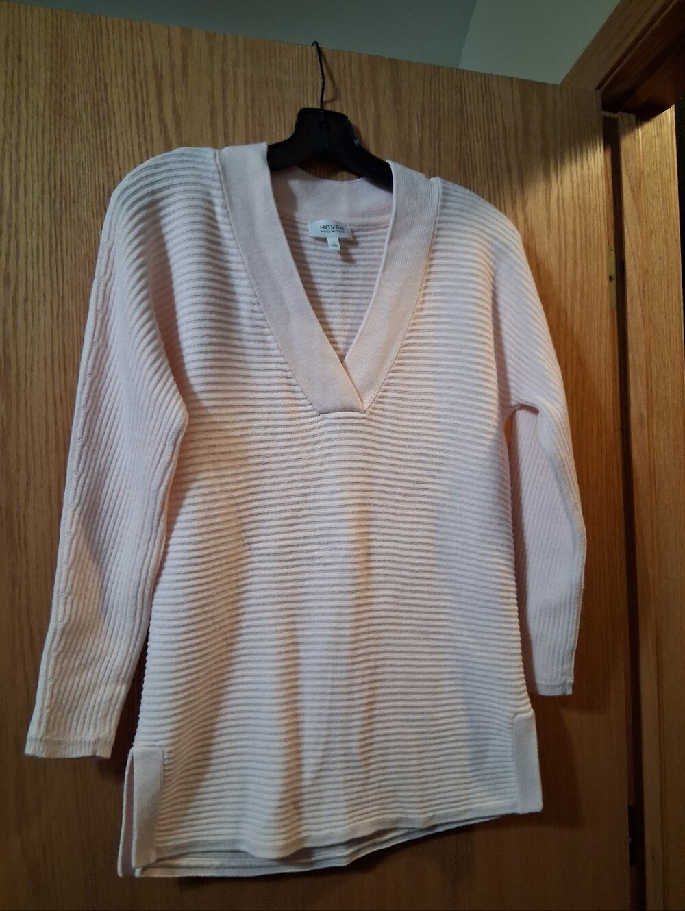 Haven Well Within ribbed-knit cashmere blend pullover sweater, Small